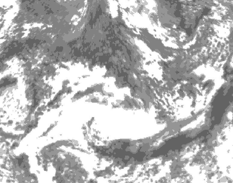 GDPS total cloud 120 hour forecast chart for Canada based on 2026/09/17 0000Z data