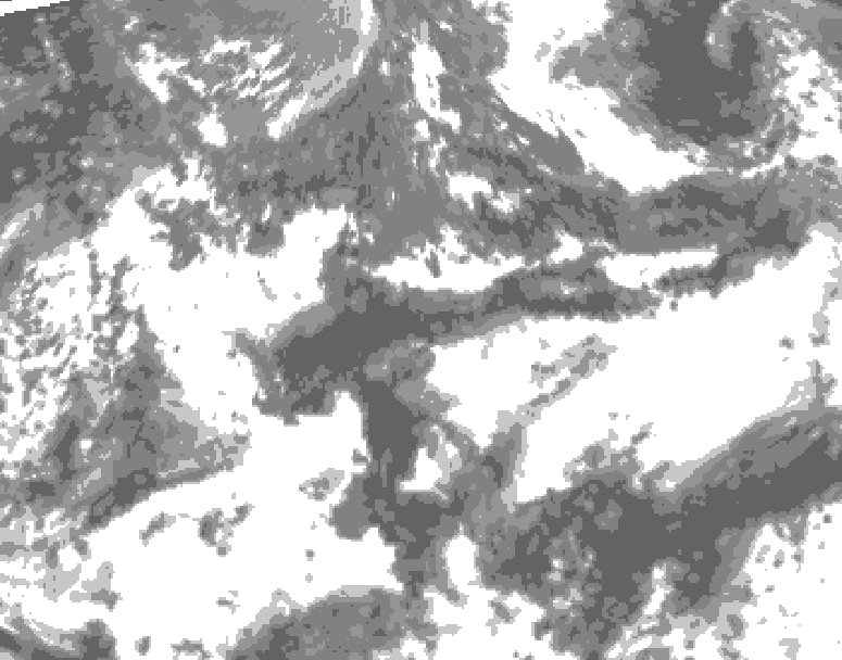 GDPS total cloud 180 hour forecast chart for Canada based on 2026/09/17 0000Z data