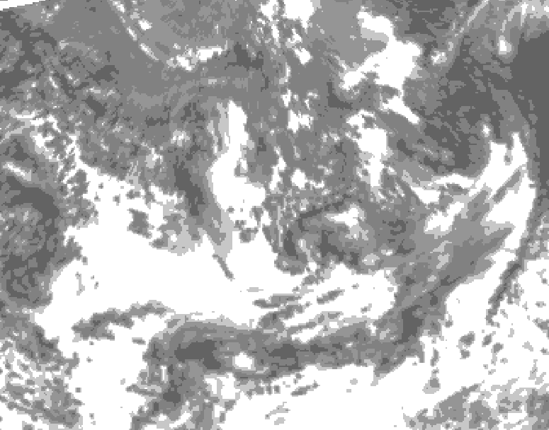 GDPS total cloud 006 hour forecast chart for Canada based on 2026/09/17 1200Z data