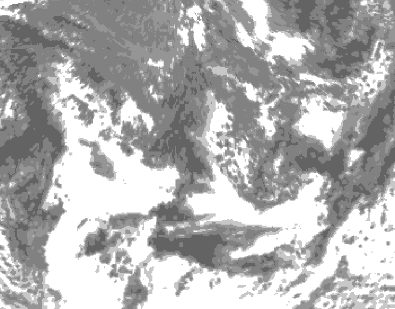 GDPS total cloud 030 hour forecast chart for Canada based on 2026/09/17 1200Z data