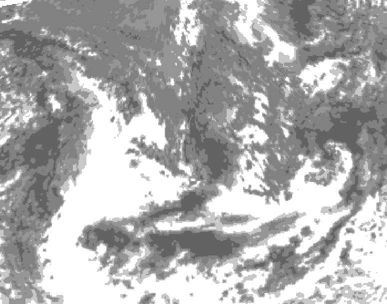 GDPS total cloud 042 hour forecast chart for Canada based on 2026/09/17 1200Z data