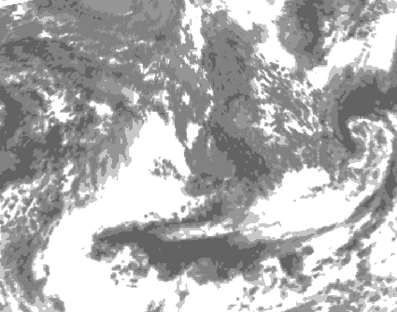 GDPS total cloud 054 hour forecast chart for Canada based on 2026/09/17 1200Z data