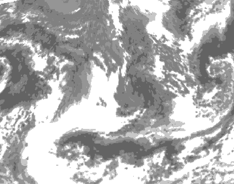 GDPS total cloud 060 hour forecast chart for Canada based on 2026/09/17 1200Z data