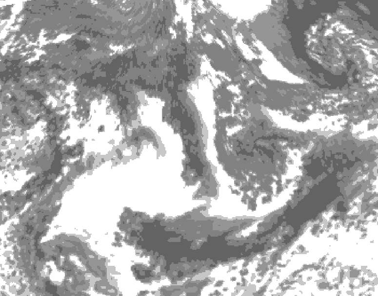 GDPS total cloud 090 hour forecast chart for Canada based on 2026/09/17 1200Z data