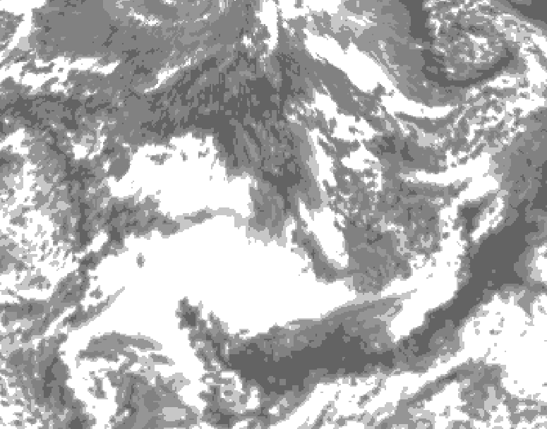 GDPS total cloud 102 hour forecast chart for Canada based on 2026/09/17 1200Z data