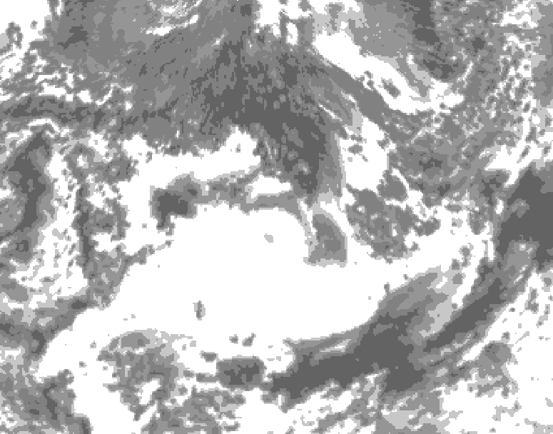 GDPS total cloud 114 hour forecast chart for Canada based on 2026/09/17 1200Z data