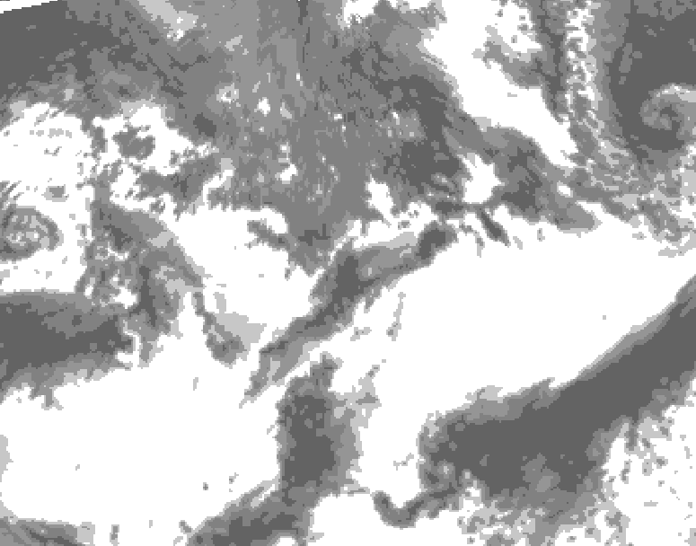 GDPS total cloud 150 hour forecast chart for Canada based on 2026/09/17 1200Z data
