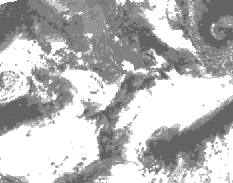 GDPS total cloud 156 hour forecast chart for Canada based on 2026/09/17 1200Z data