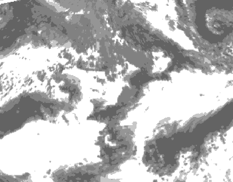 GDPS total cloud 162 hour forecast chart for Canada based on 2026/09/17 1200Z data