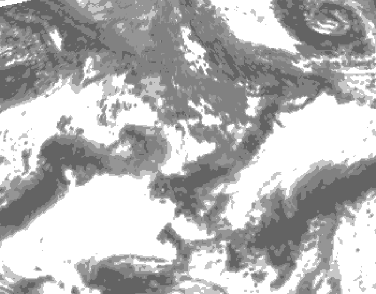 GDPS total cloud 174 hour forecast chart for Canada based on 2026/09/17 1200Z data