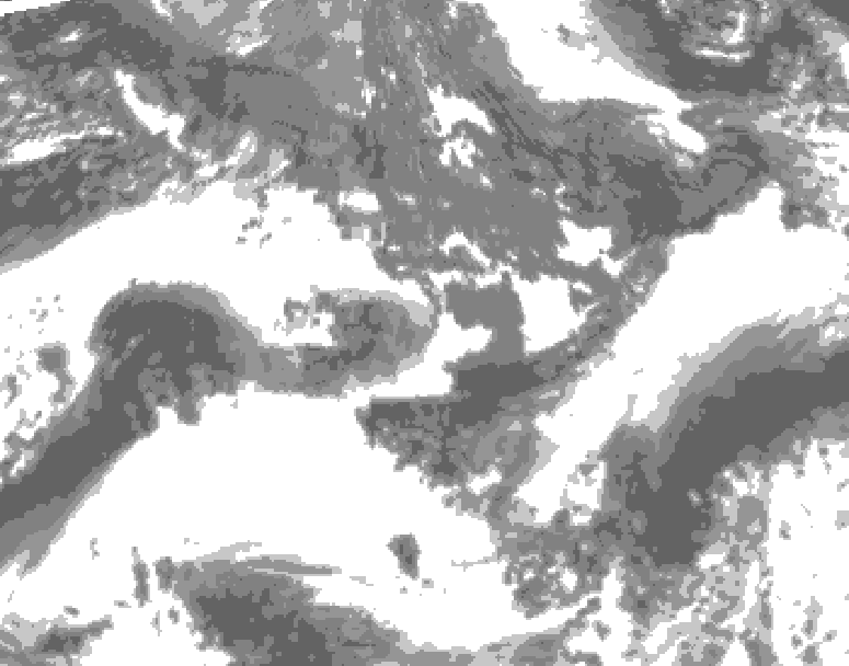 GDPS total cloud 180 hour forecast chart for Canada based on 2026/09/17 1200Z data