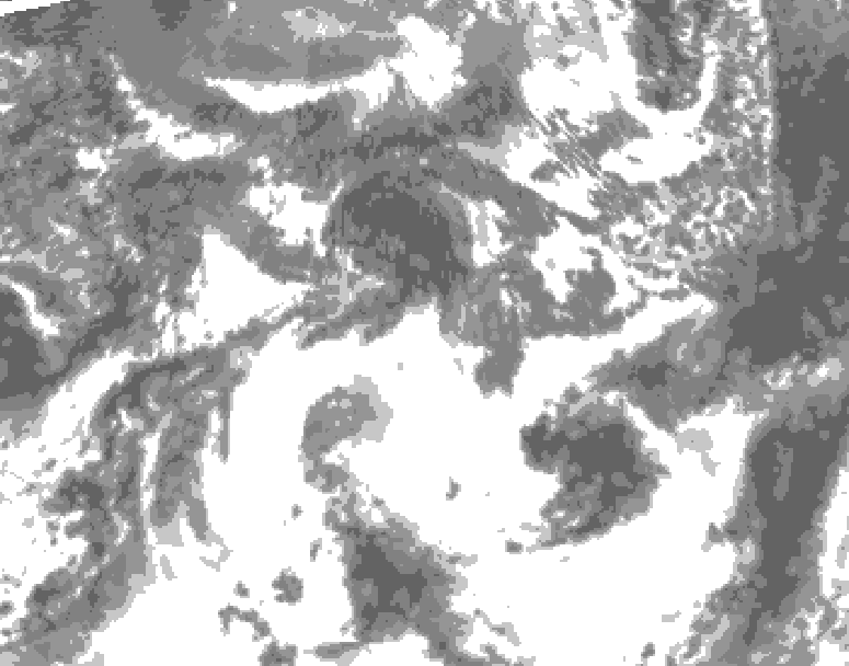 GDPS total cloud 222 hour forecast chart for Canada based on 2026/09/17 1200Z data