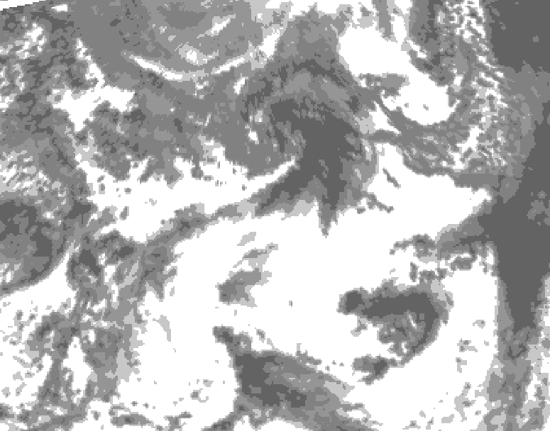 GDPS total cloud 234 hour forecast chart for Canada based on 2026/09/17 1200Z data