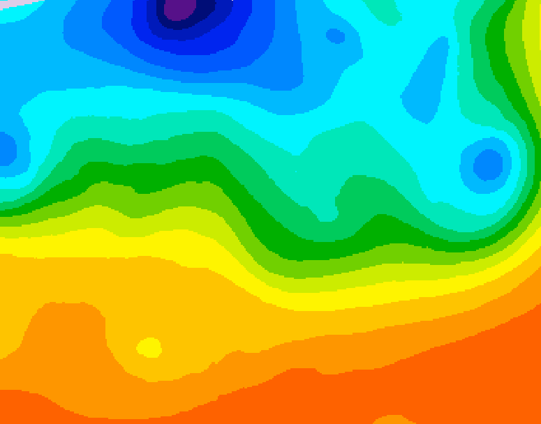 GDPS 500 millibar geopotential height 048 hour forecast chart for Canada based on 2026/09/18 0000Z data