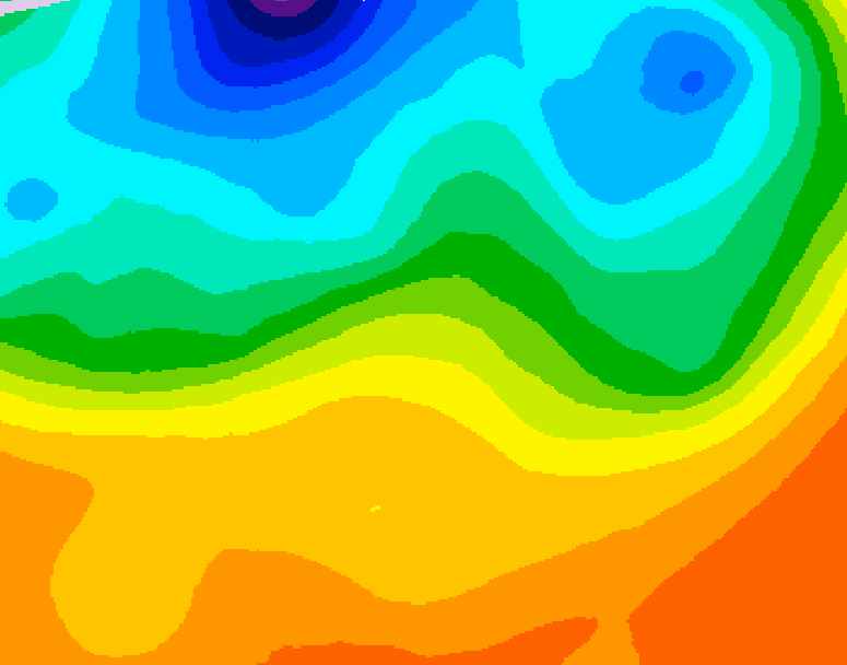 GDPS 500 millibar geopotential height 096 hour forecast chart for Canada based on 2026/09/18 0000Z data