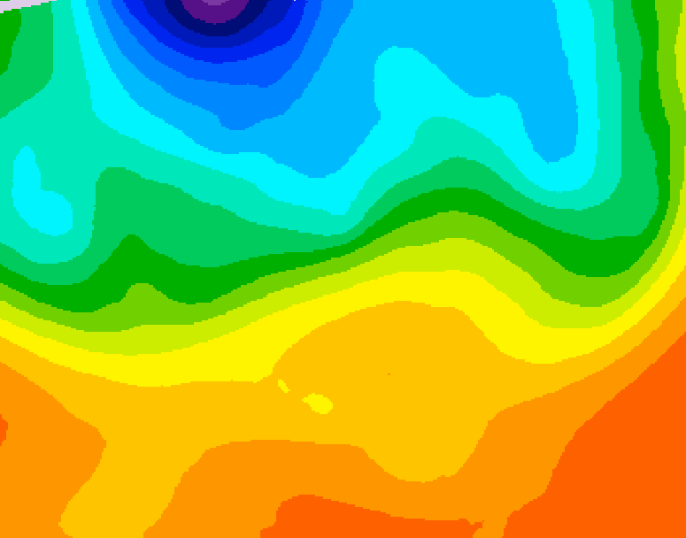 GDPS 500 millibar geopotential height 120 hour forecast chart for Canada based on 2026/09/18 0000Z data