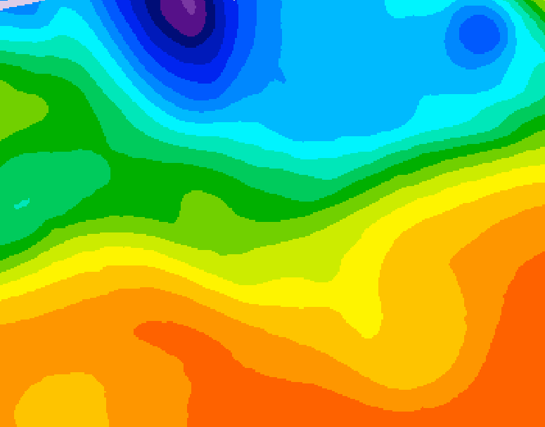 GDPS 500 millibar geopotential height 156 hour forecast chart for Canada based on 2026/09/18 0000Z data