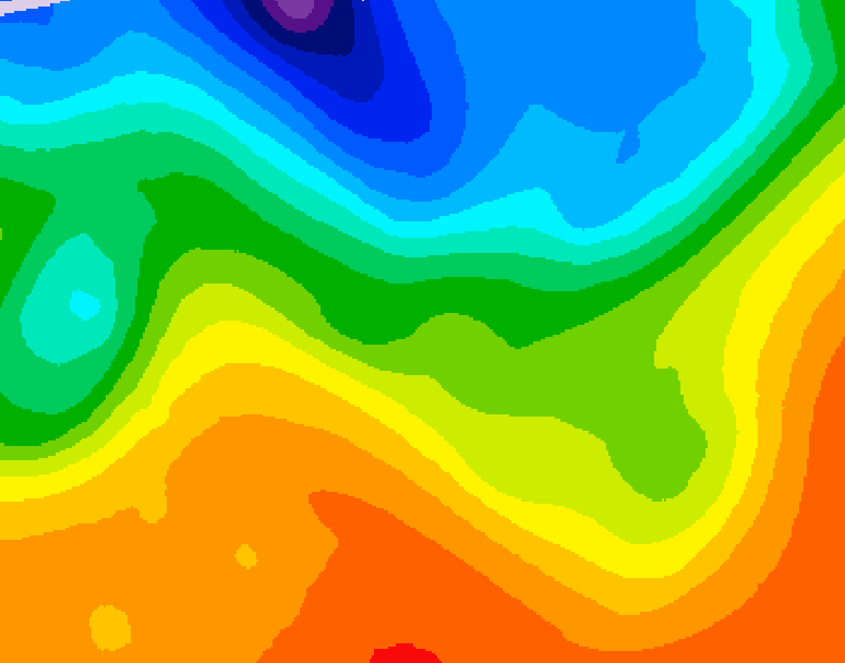GDPS 500 millibar geopotential height 180 hour forecast chart for Canada based on 2026/09/18 0000Z data