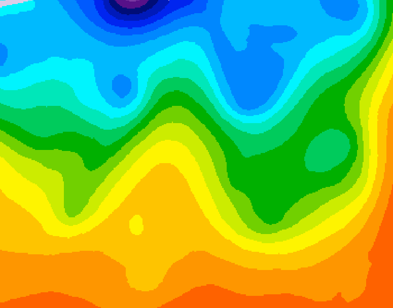 GDPS 500 millibar geopotential height 216 hour forecast chart for Canada based on 2026/09/18 0000Z data
