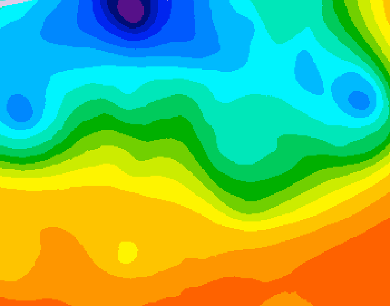 GDPS 500 millibar geopotential height 048 hour forecast chart for Canada based on 2026/09/18 1200Z data