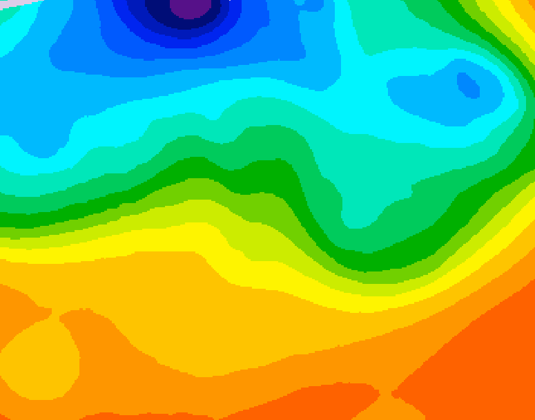 GDPS 500 millibar geopotential height 060 hour forecast chart for Canada based on 2026/09/18 1200Z data