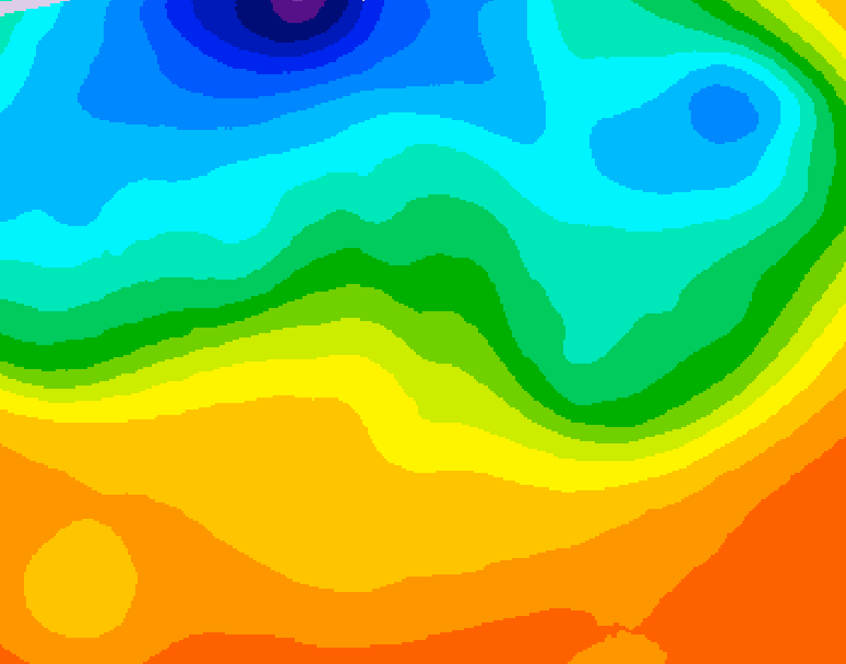 GDPS 500 millibar geopotential height 066 hour forecast chart for Canada based on 2026/09/18 1200Z data