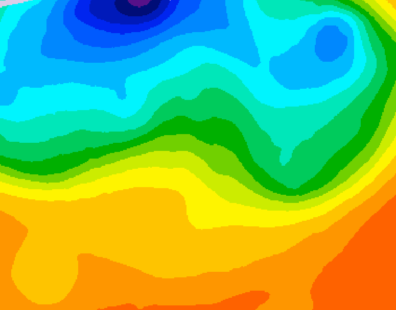GDPS 500 millibar geopotential height 072 hour forecast chart for Canada based on 2026/09/18 1200Z data