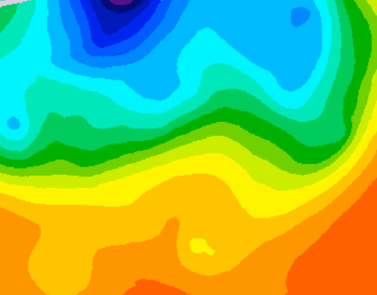 GDPS 500 millibar geopotential height 096 hour forecast chart for Canada based on 2026/09/18 1200Z data
