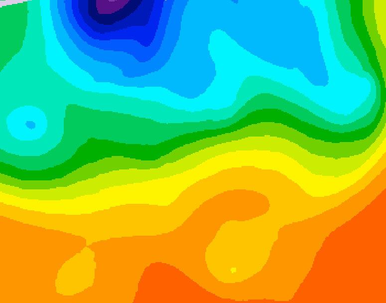 GDPS 500 millibar geopotential height 114 hour forecast chart for Canada based on 2026/09/18 1200Z data