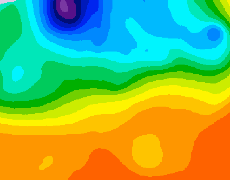 GDPS 500 millibar geopotential height 126 hour forecast chart for Canada based on 2026/09/18 1200Z data