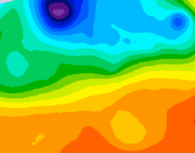 GDPS 500 millibar geopotential height 132 hour forecast chart for Canada based on 2026/09/18 1200Z data