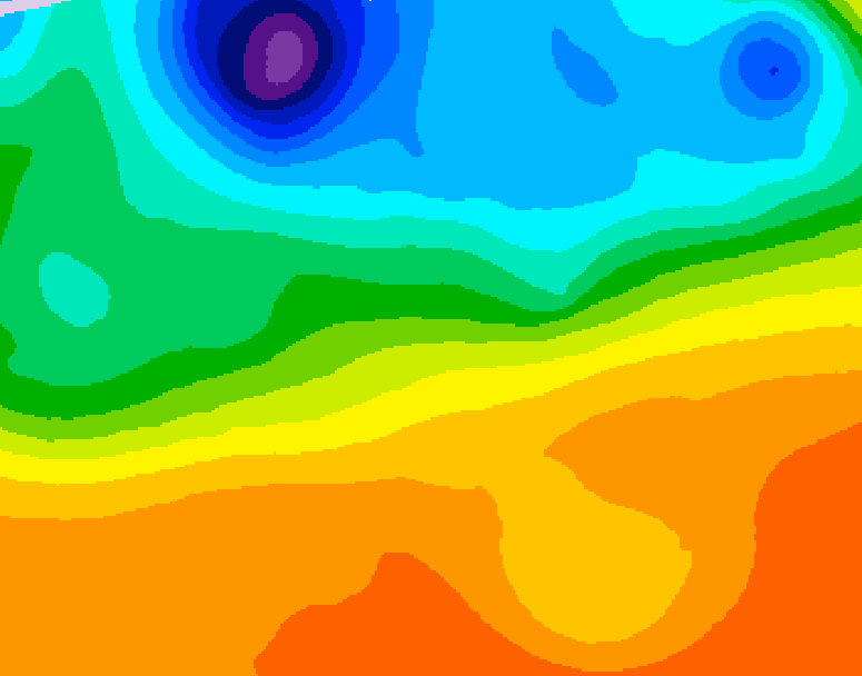 GDPS 500 millibar geopotential height 138 hour forecast chart for Canada based on 2026/09/18 1200Z data