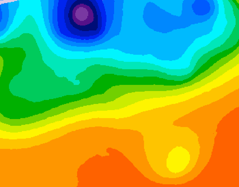 GDPS 500 millibar geopotential height 150 hour forecast chart for Canada based on 2026/09/18 1200Z data