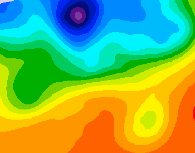 GDPS 500 millibar geopotential height 174 hour forecast chart for Canada based on 2026/09/18 1200Z data