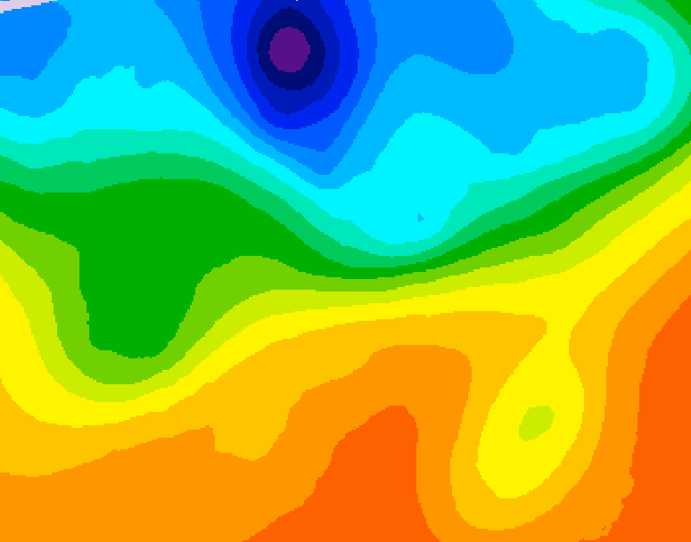 GDPS 500 millibar geopotential height 186 hour forecast chart for Canada based on 2026/09/18 1200Z data