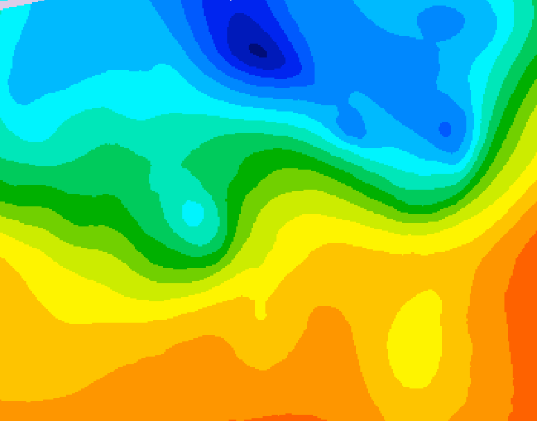 GDPS 500 millibar geopotential height 216 hour forecast chart for Canada based on 2026/09/18 1200Z data