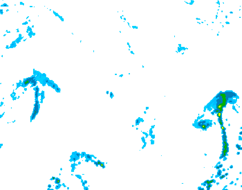 GDPS precipitation 180 hour forecast chart for Canada based on 2026/09/18 0000Z data