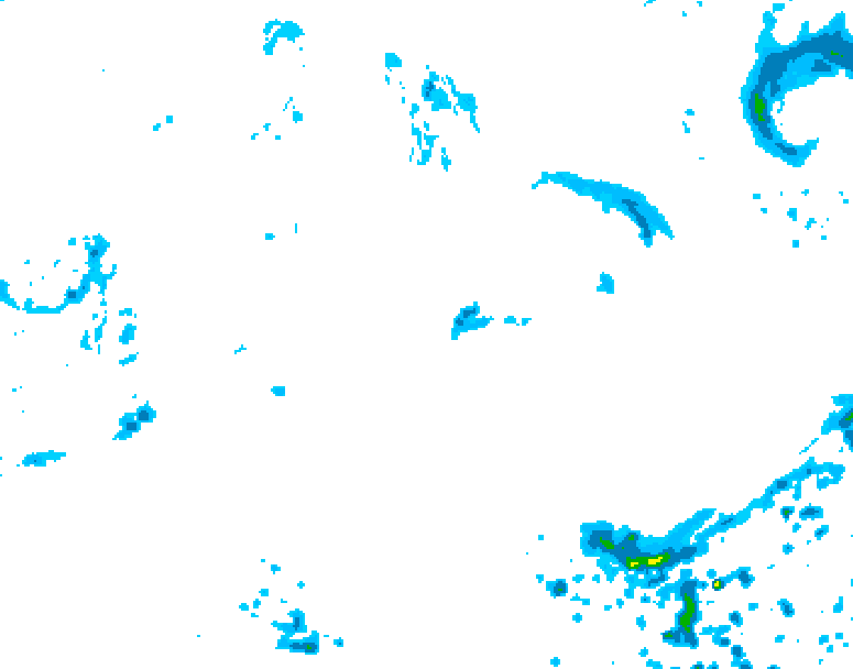 GDPS precipitation 126 hour forecast chart for Canada based on 2026/09/18 1200Z data