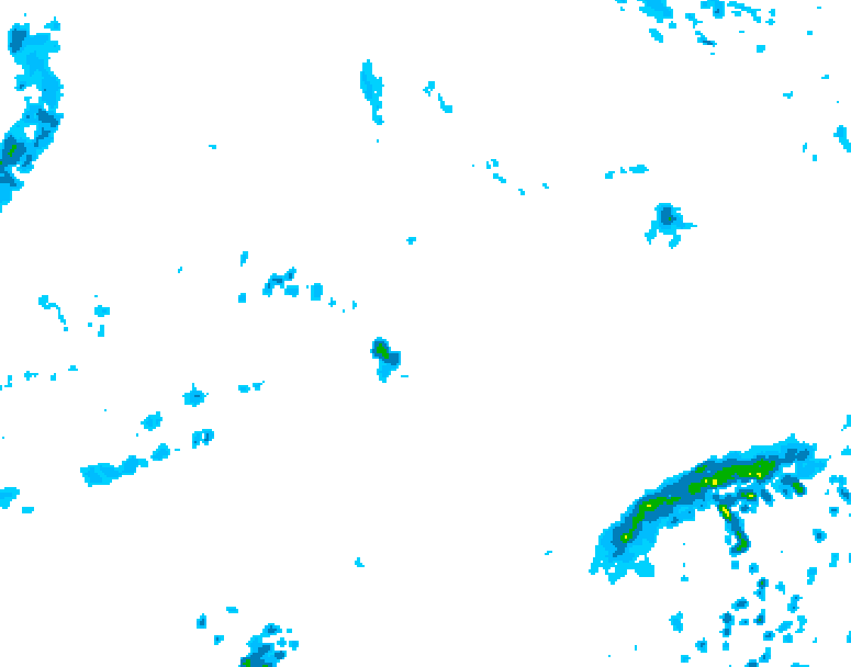 GDPS precipitation 150 hour forecast chart for Canada based on 2026/09/18 1200Z data