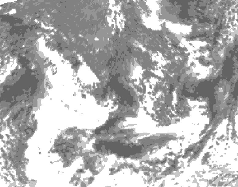 GDPS total cloud 024 hour forecast chart for Canada based on 2026/09/18 0000Z data