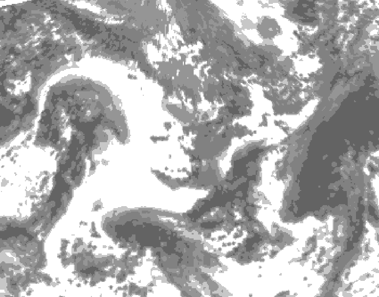GDPS total cloud 192 hour forecast chart for Canada based on 2026/09/18 0000Z data