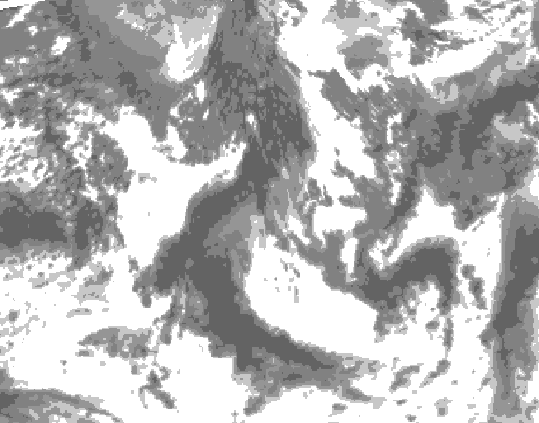 GDPS total cloud 234 hour forecast chart for Canada based on 2026/09/18 0000Z data