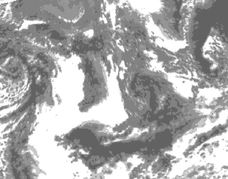 GDPS total cloud 048 hour forecast chart for Canada based on 2026/09/18 1200Z data