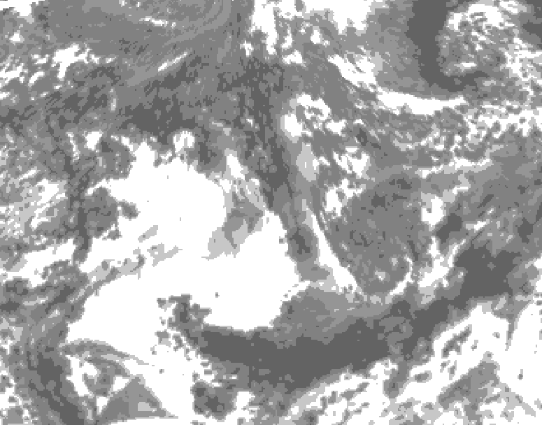 GDPS total cloud 072 hour forecast chart for Canada based on 2026/09/18 1200Z data