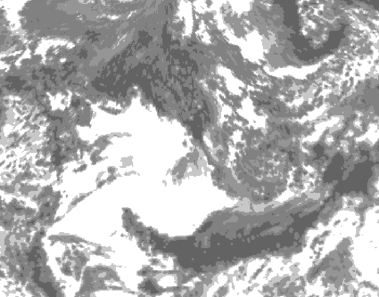 GDPS total cloud 078 hour forecast chart for Canada based on 2026/09/18 1200Z data