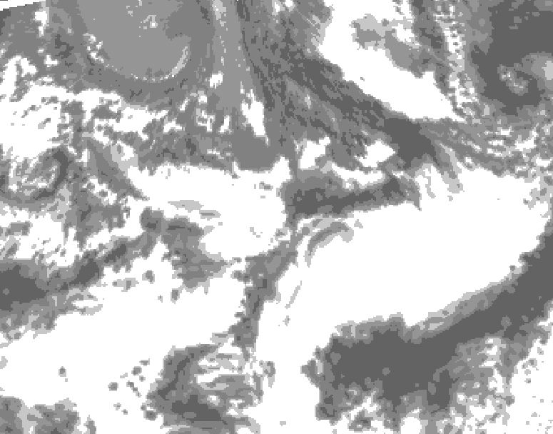 GDPS total cloud 126 hour forecast chart for Canada based on 2026/09/18 1200Z data
