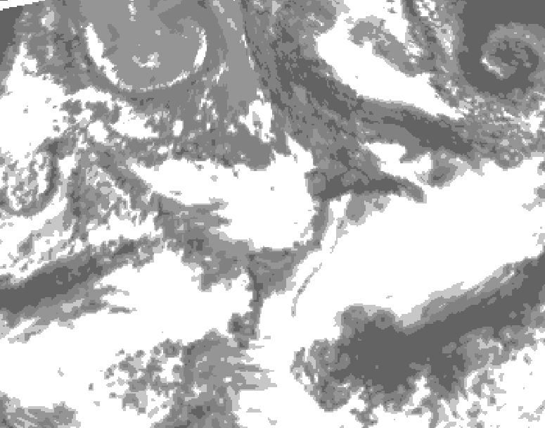 GDPS total cloud 132 hour forecast chart for Canada based on 2026/09/18 1200Z data
