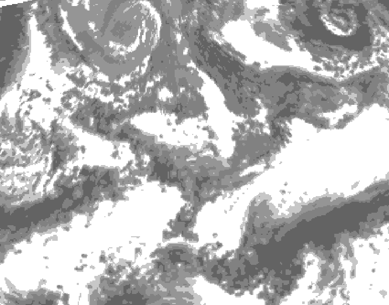 GDPS total cloud 144 hour forecast chart for Canada based on 2026/09/18 1200Z data