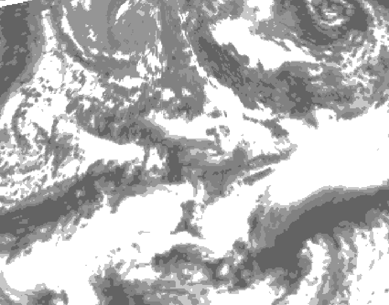 GDPS total cloud 150 hour forecast chart for Canada based on 2026/09/18 1200Z data