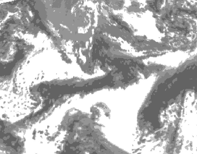 GDPS total cloud 180 hour forecast chart for Canada based on 2026/09/18 1200Z data